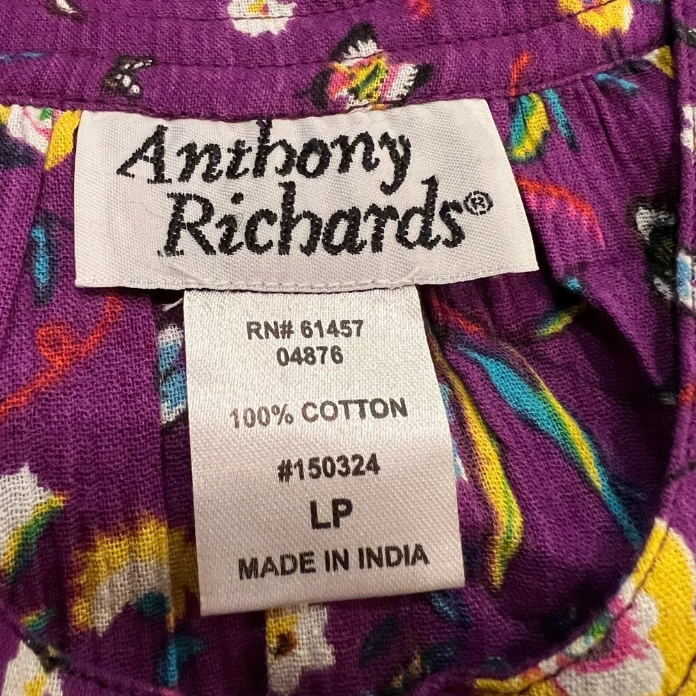 Anthony Richards Purple Floral & Butterfly Print Sundress - Picture 2 of 16
